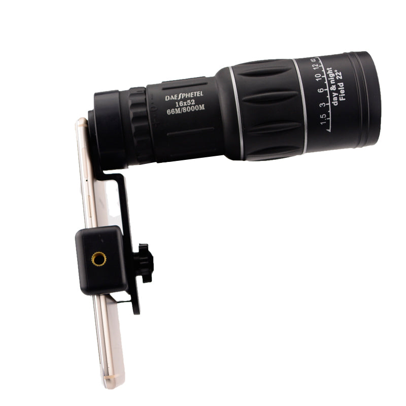 16×52 focus monocular scope