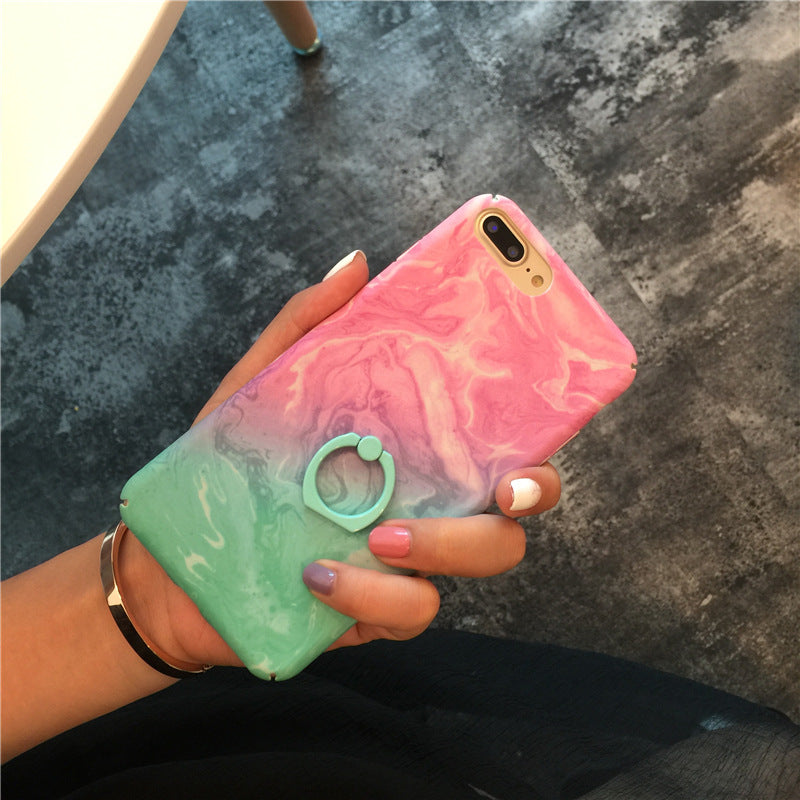 Glossy Marble Ring Phone Case